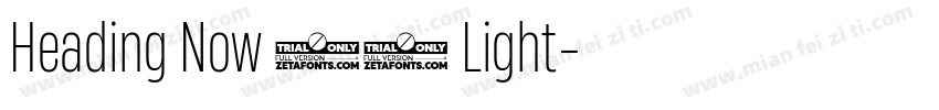 Heading Now 32 Light字体转换